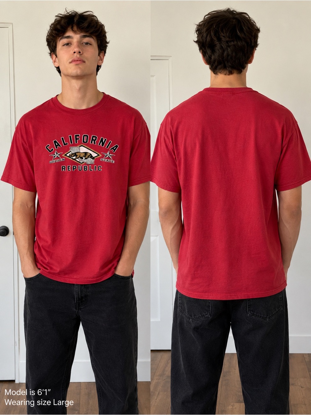 California Republic Red Graphic Tee - Men